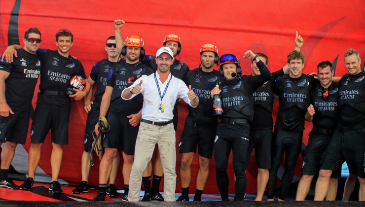 19/12/20 - Auckland (NZL)36th America’s Cup presented by PradaRace Day 3Emirates Team New Zealand celebrate their America’s Cup World Series win