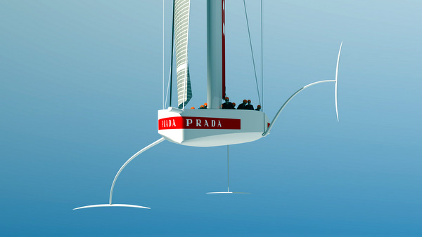 AC75 front on Luna Rossa