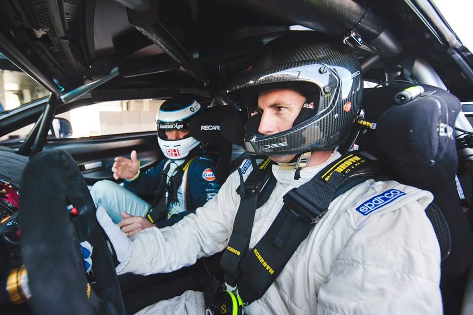 Ben  Ainslie drives a Vantage GT4 FB