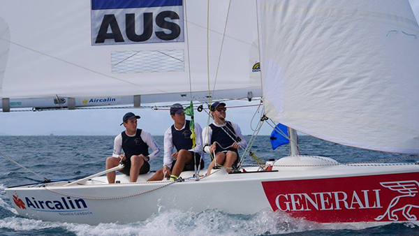 Harry Price at the 2016 Youth Match Racing Worlds