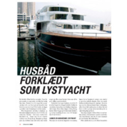 Husbåd forklædt som lystyacht
