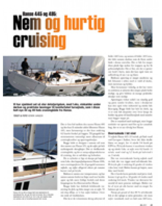 Hanse 445 og 495: Nem og hurtig cruising Hanse 445 og 495: Nem og hurtig cruising
