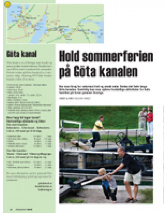 Hold sommerferien på Göta kanalen