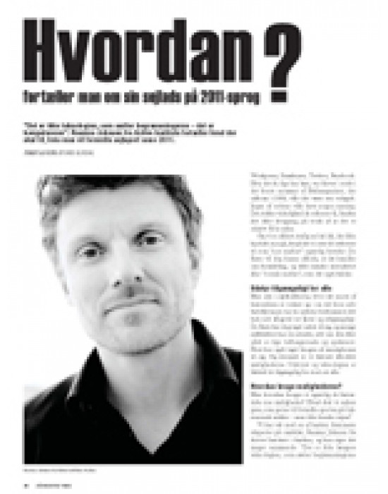 Sejlsport som folkesport: Hvordan fortæller man om sin sejlads på 2011-sprog?