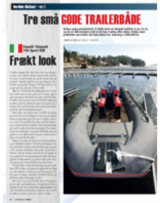 Tre små gode trailerbåde: Capelli Tempest 700 Sport RIB, Quicksilver Activ 535 Open og Sea Ray 235 Weekender