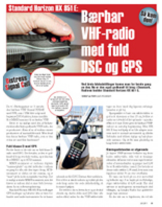 Standard Horizon HX 851 E: Bærbar VHF-radio med fuld DSC og GPS