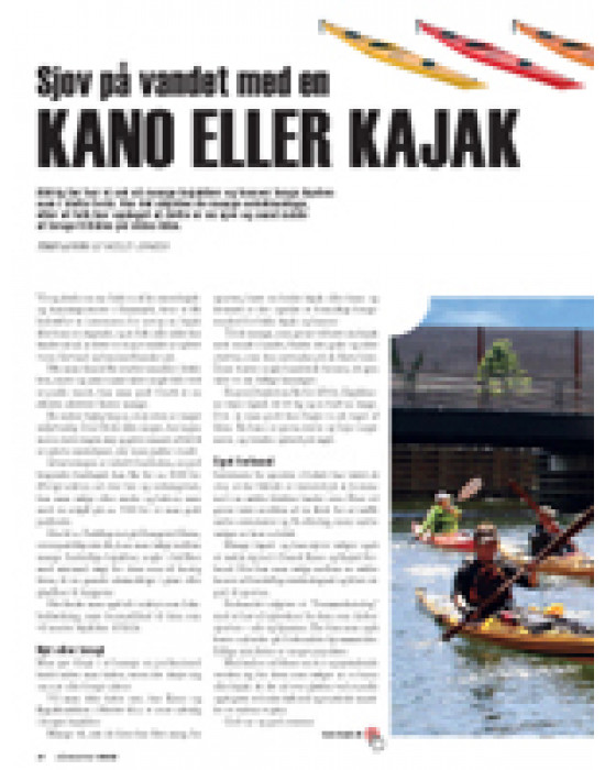 Sjov på vandet med en kano eller kajak
