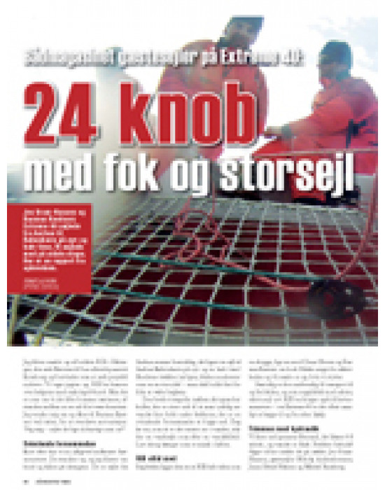 Gæstesejler på Extreme 40: 24 knob med fok og storsejl