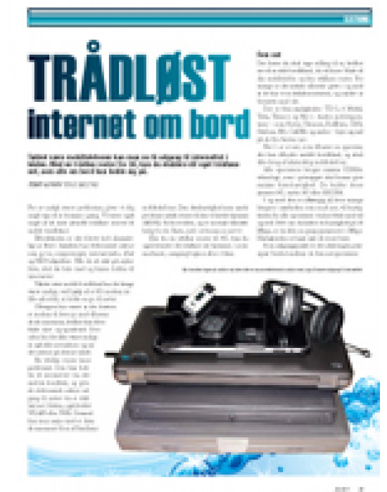 Trådløst internet og tv om bord