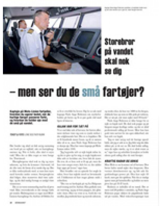 Storebror på vandet ser dig – men ser du små fartøjer?