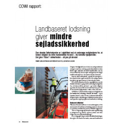 Cowi rapport Landbaseret lodsning giver mindre sejladssikkerhed