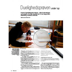 Duelighedsprøve under lup