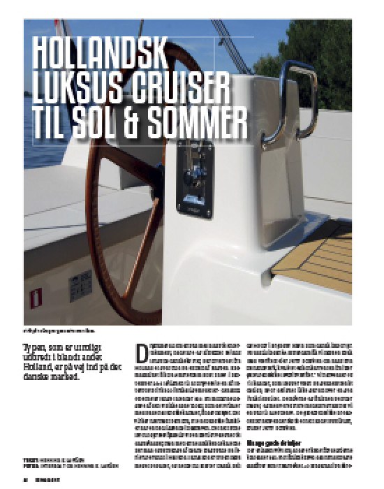 Interboat - hollandsk luksus cruiser til sol og sommer