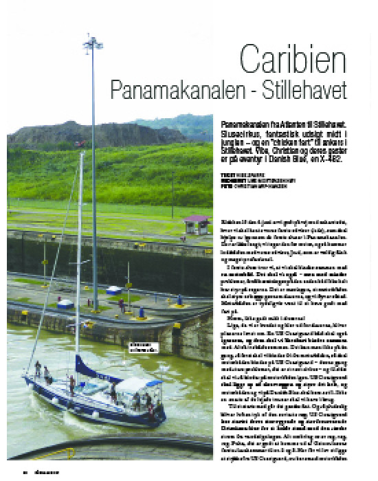 Caribien - Panamakanalen-Stillehavet
