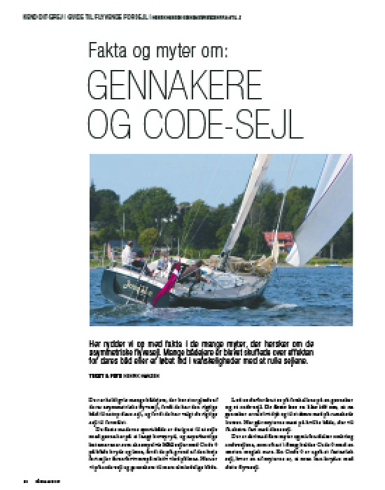 Fakta og myter om gennakere og code sejl