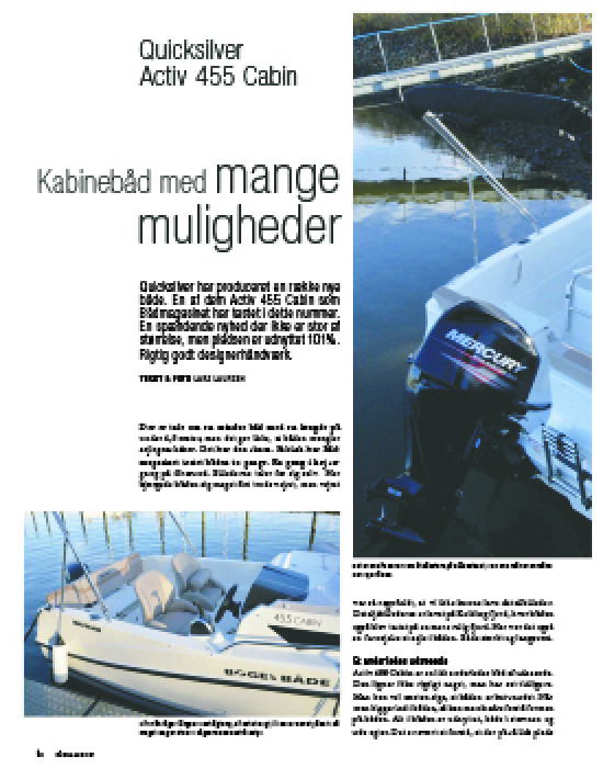 Vi tester Quicksilver Activ 455 Cabin