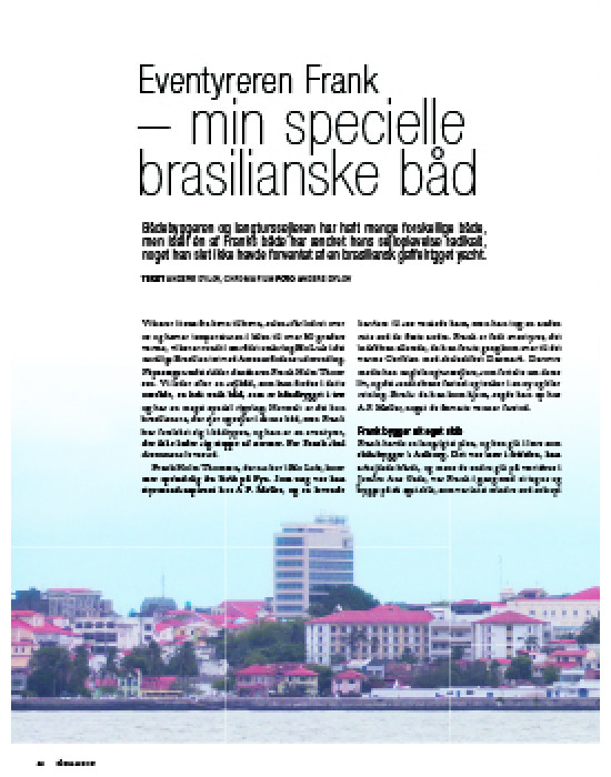 Eventyren Frank - min specielle brasilianske båd