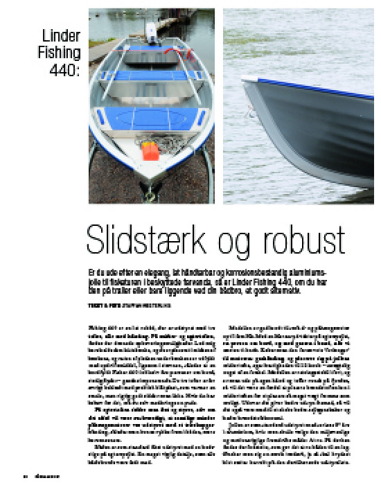 Linder Fishing 440 Slidstærk og robust