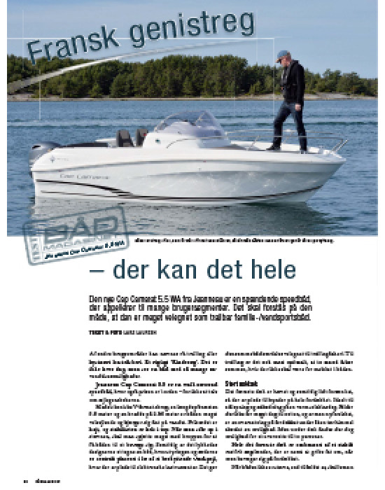 Fransk genistreg - Jeanneau Cap