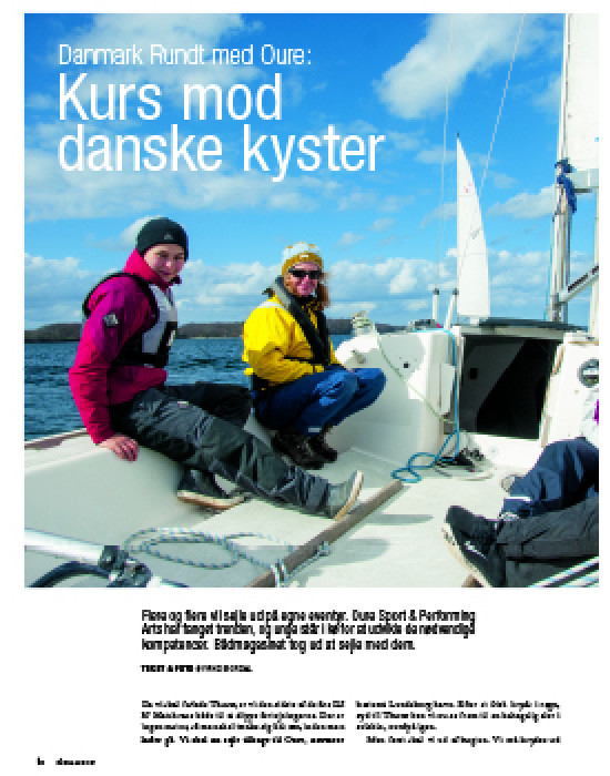 Danmark Rundt med Oure - kurs mod danske kyster