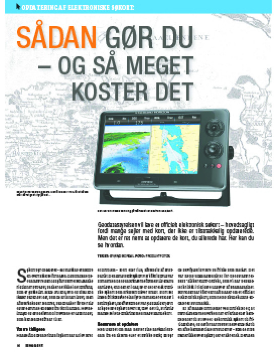 Opdatering af elektroniske søkort - sådan gør du