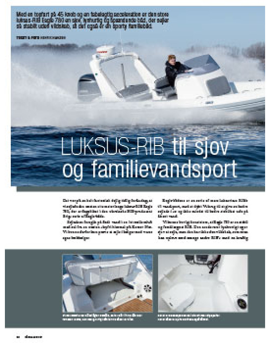 Luksus RIB til sjov og familievandsport