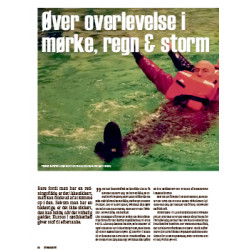 Øver overlevelser i mørke, regn og storm