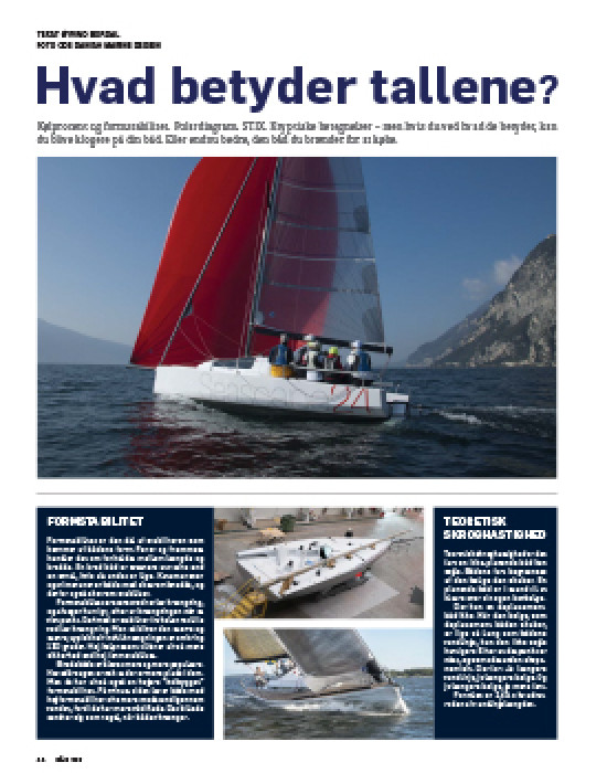 Forstå din båd - hvad betyder tallene?