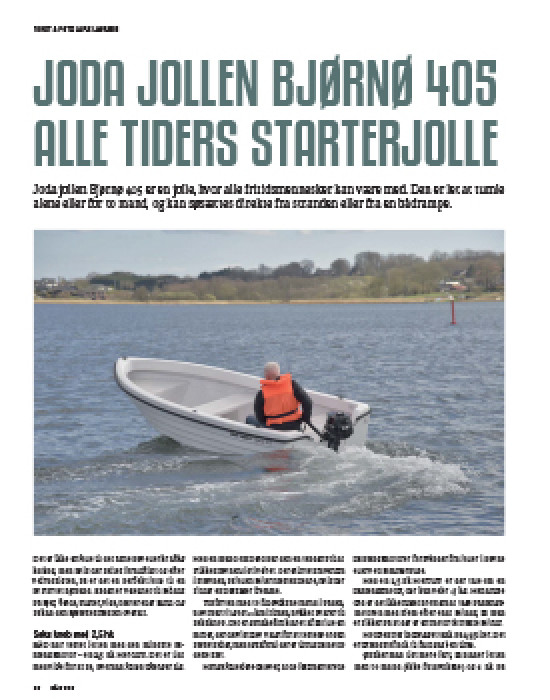 Joda jolle Bjørnø 405 alle tiders starterjolle