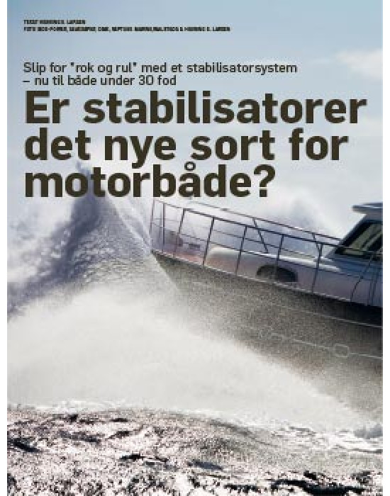 Stabilisatorere til motorbåde