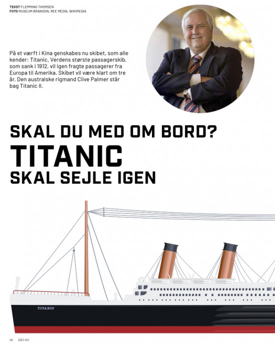 Titanic skal sejle igen