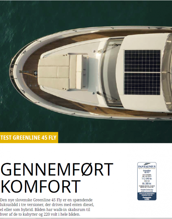 Greenline 45 FLY - Gennemført komfort