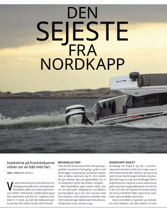 Nordkapp 905 Grand Coupe - Den sejeste fra Nordkapp