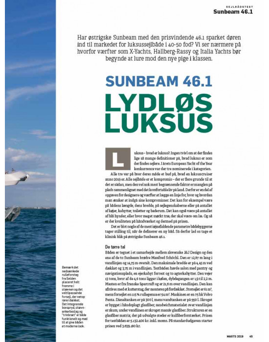 Sunbeam 46.1 lydløs luksus